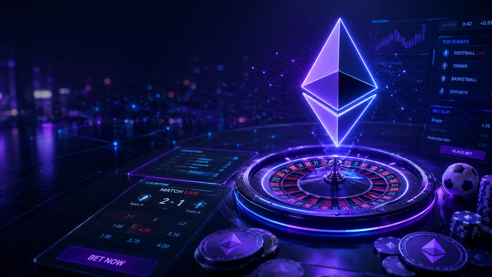 Apuestas Ethereum: apuesta con ETH de forma rápida y segura